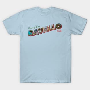 Greetings from Ravello in Italy Vintage style retro souvenir T-Shirt